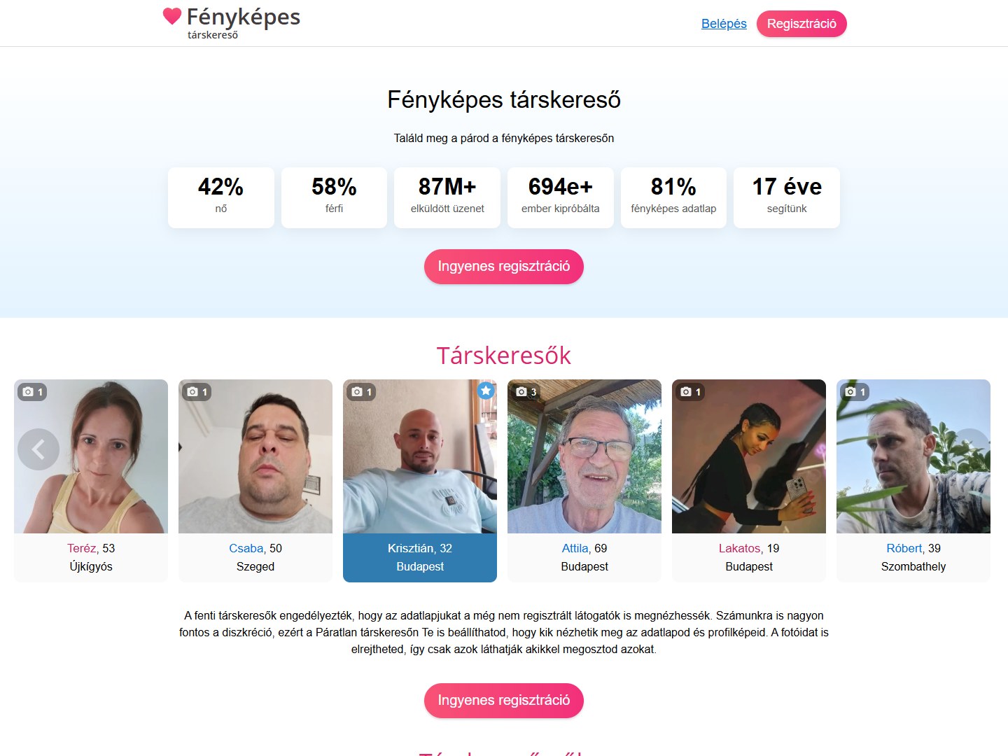 Fényképes társkereső társkereső