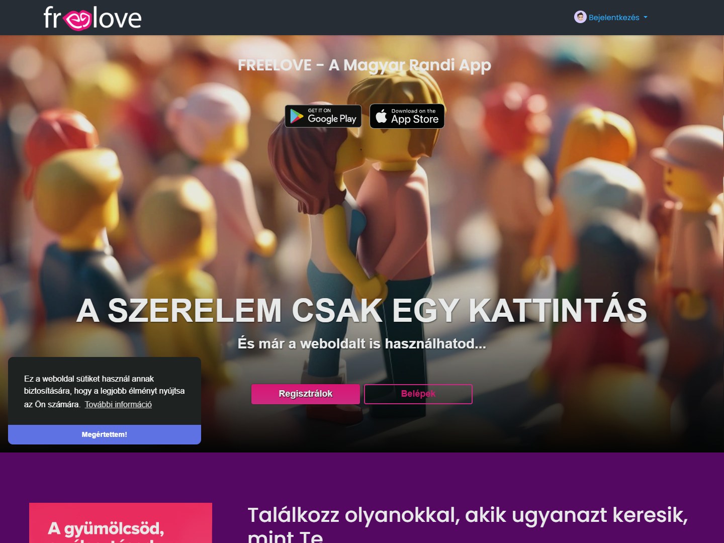 FreeLove társkereső