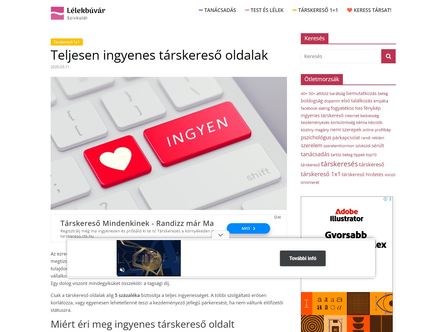 Szívküldi társkereső